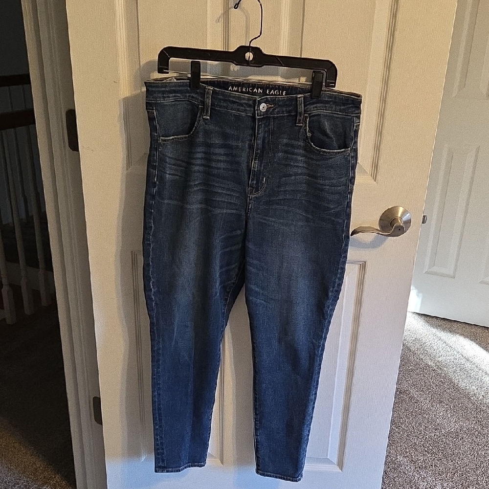 American Eagle Outfitters Dark Blue Ankle Jeans